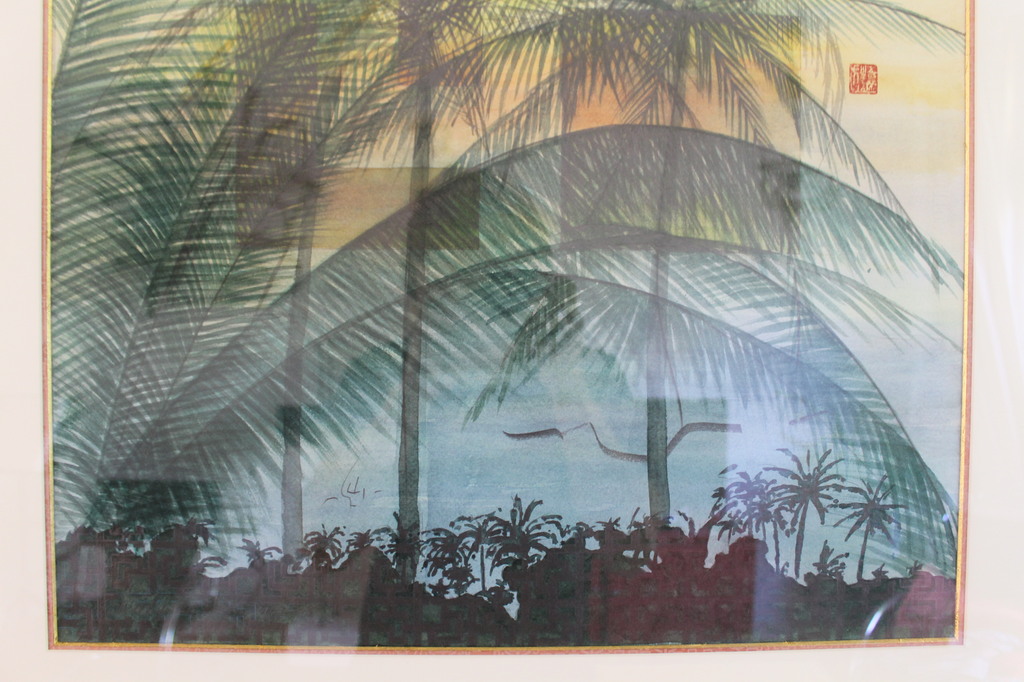 Woody van Amen, techniek aquarel met gemengde techniek, titel: geometrische vorm kopen? Bied vanaf 3000!