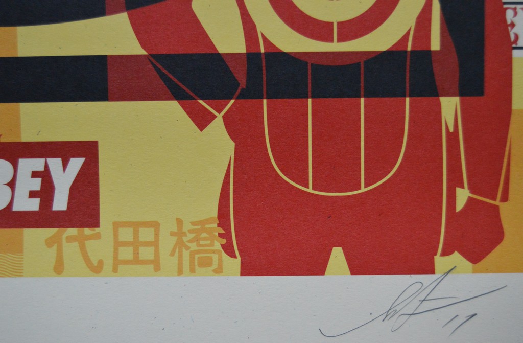 Buy Shepard Fairey (OBEY) - Obey 3 face collage #3 - offset - gesigneerd? Bid from 79!