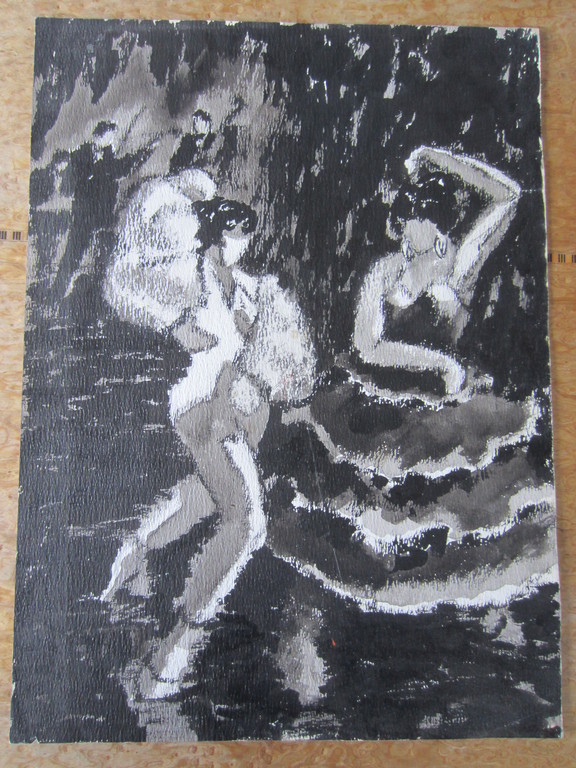 WIM JURCKA AQUAREL FLAMENCO 1961 kopen? Bied vanaf 35!