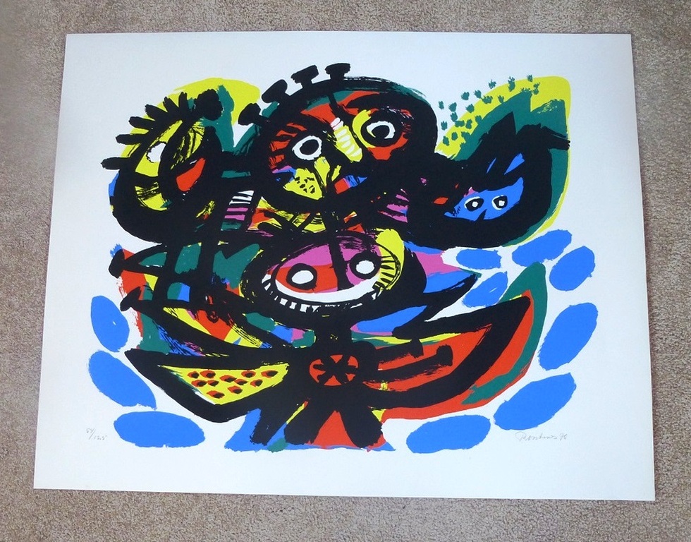 Anton Rooskens, grote kleurenlitho, 1976, handgesigneerd en genummerd ( laatste litho die voor zijn dood is uitgegeven) kopen? Bied vanaf 575!