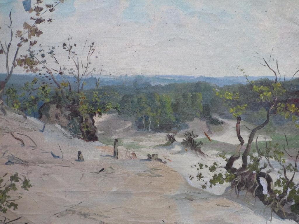 Pierre Hoeks, Duinlandschap, Olie op doek kopen? Bied vanaf 40!