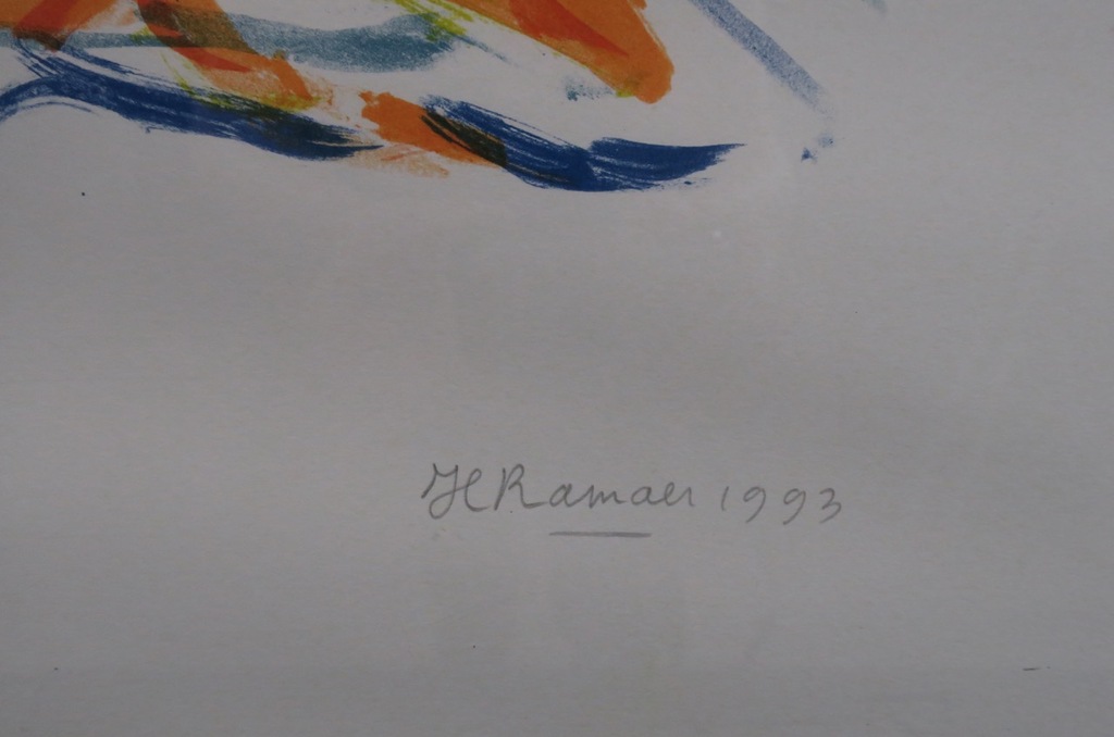 Hanny Ramaer: Zeefdruk, Maskerade - Ingelijst (Groot) kopen? Bied vanaf 25!