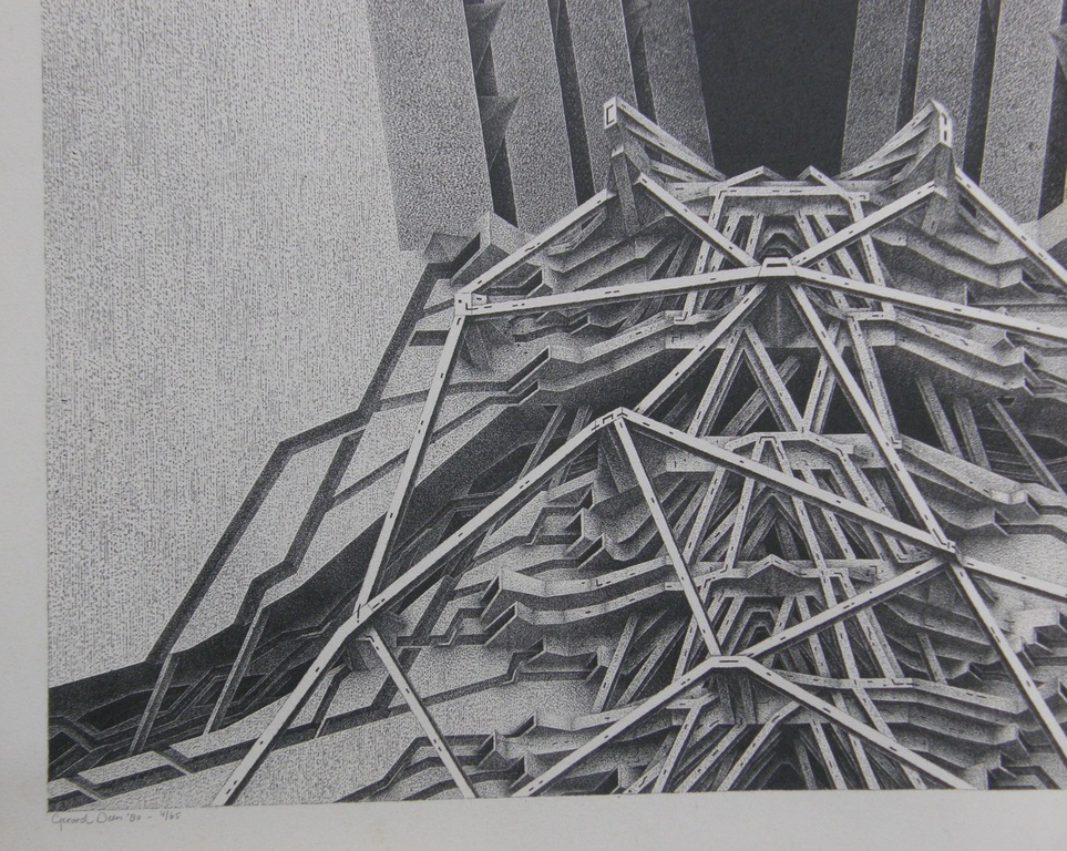 Gerard Deen: Litho, getiteld 'Constructie', genummerd 4/65, potlood gesigneerd kopen? Bied vanaf 55!