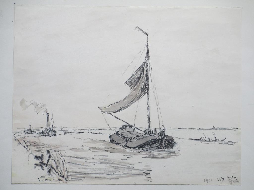 Willem Jans Dijk, Motor tjalk, Gemengde techniek kopen? Bied vanaf 1!