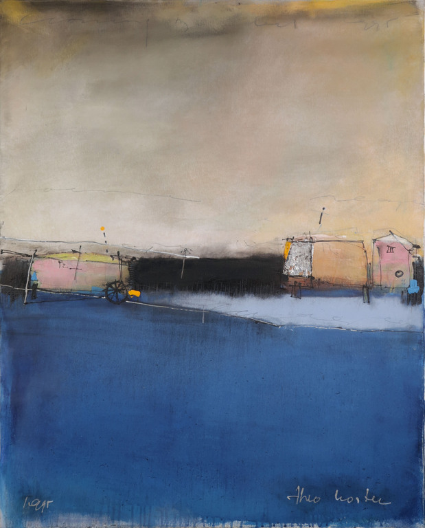 Theo Koster: Olieverf op doek, Crossing borders - Ingelijst kopen? Bied vanaf 250!