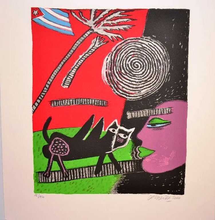 Corneille: litho Cuba, 2000 kopen? Bied vanaf 200!