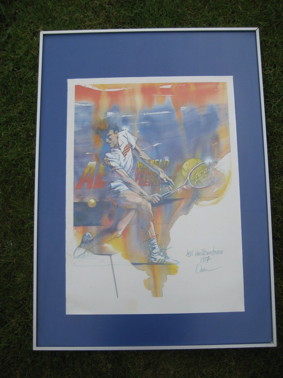 Orho Owen , aquarel , ABN wereldtennis toernooi 1987 kopen? Bied vanaf 10!