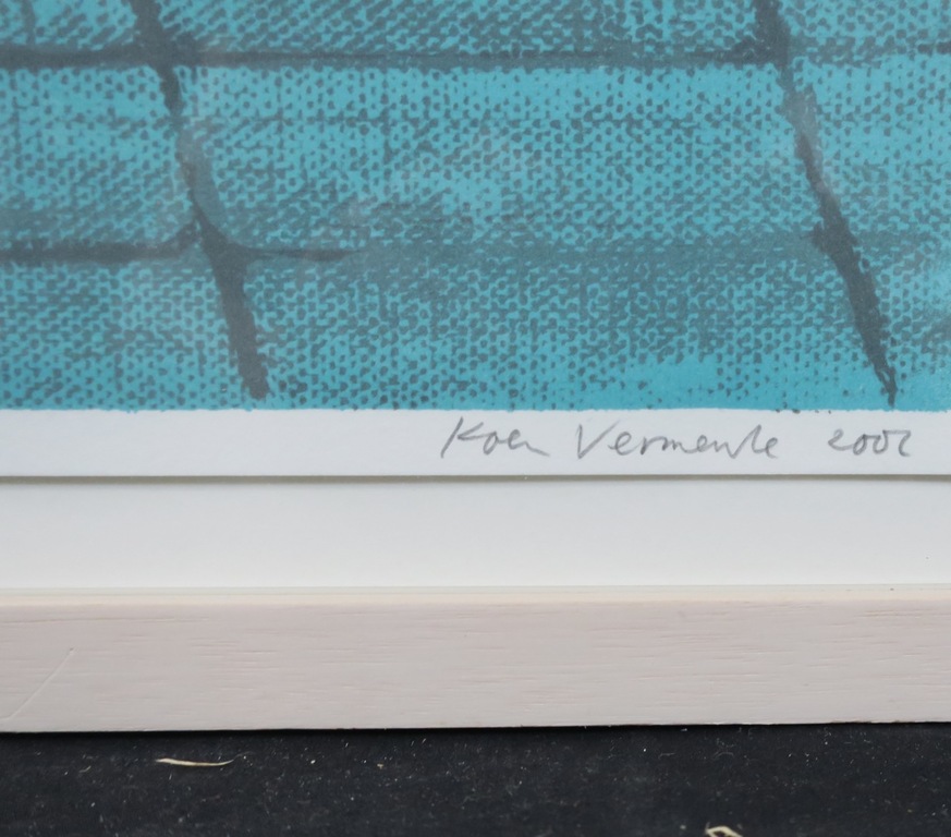 Koen Vermeulen: Zeefdruk, Zonder titel - Ingelijst kopen? Bied vanaf 80!