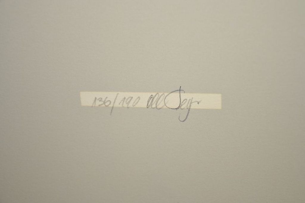 Lucio del Pezzo: grote kleurenlitho, Prent 190 kopen? Bied vanaf 50!