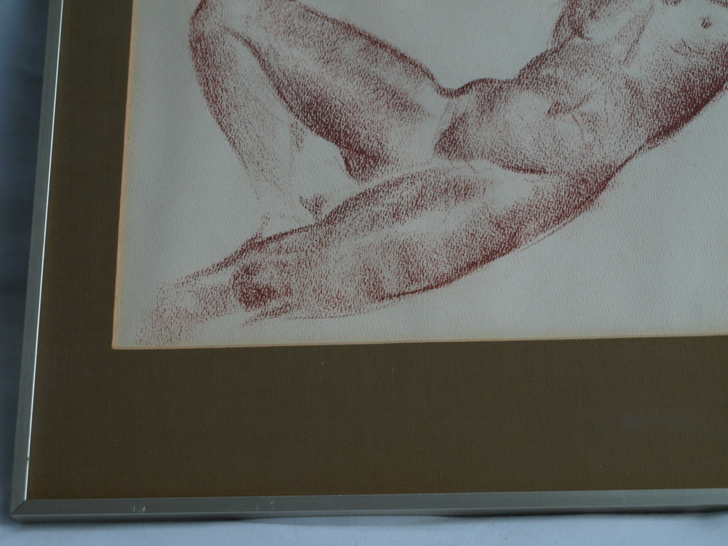 Cephas Stauthamer : Tekening , Josje naakt – gesigneerd & ingelijst – ca 1960 kopen? Bied vanaf 25!