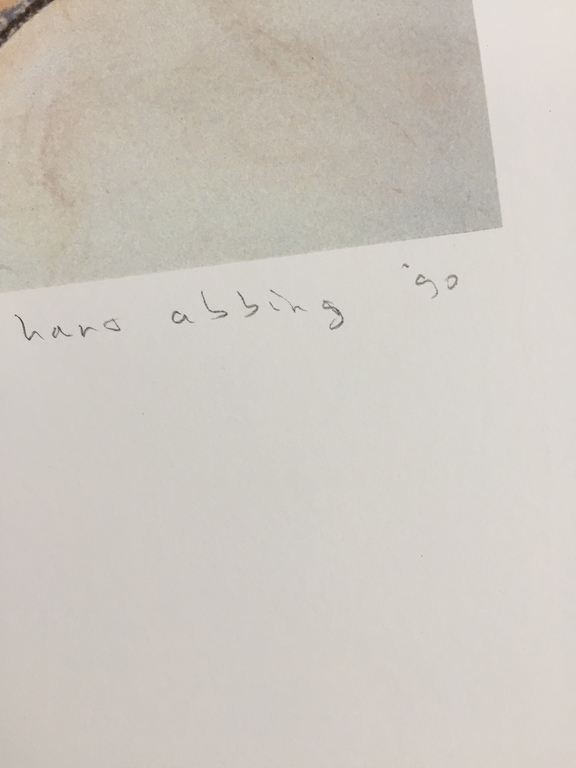 HANS ABBING Originele zeefdruk voor het Aids fonds kopen? Bied vanaf 1!