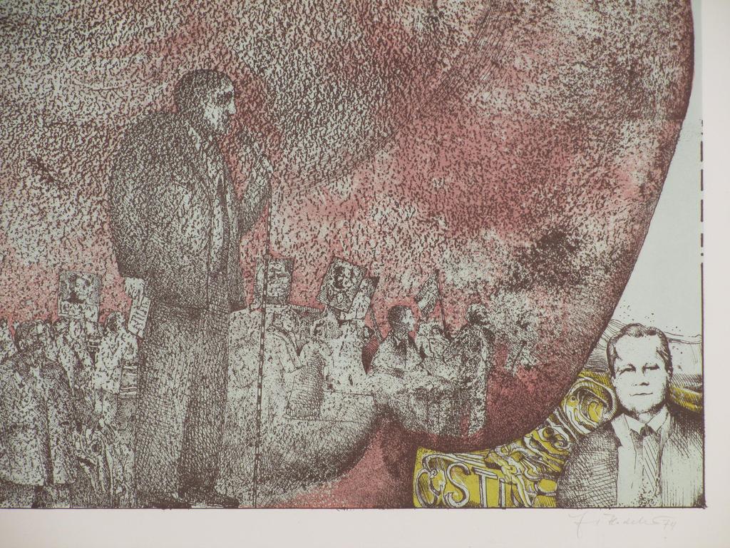 Georg Hadeler, Heinrich Böll, Kleurenlitho kopen? Bied vanaf 45!