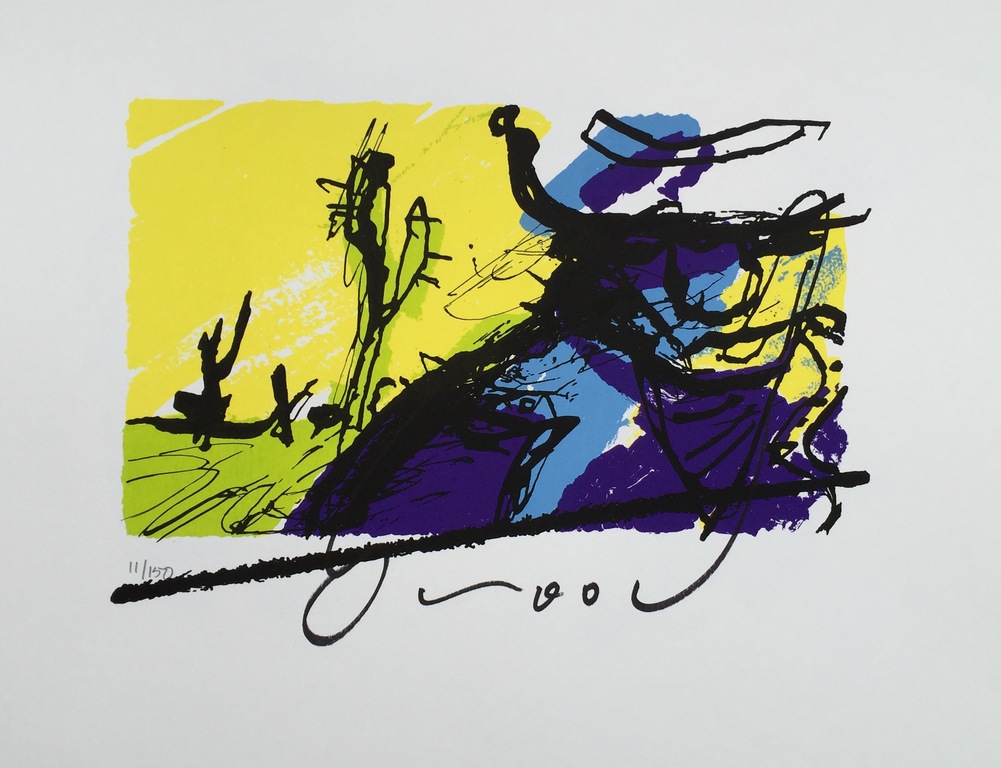 Herman Brood - Originele Hand Gesigneerde Zeefdruk -  verkocht voor € 85!