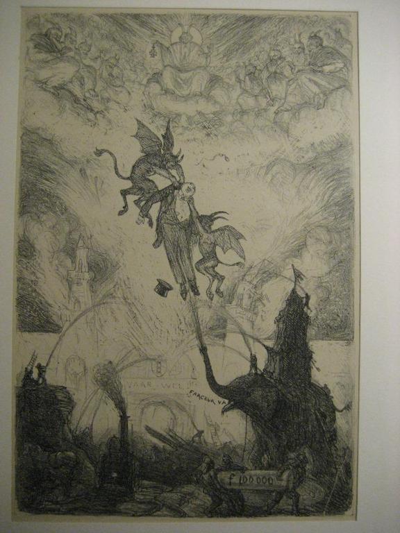 Marius Bauer unieke oude prenten De Brug en Laatste Vuurwerk kopen? Bied vanaf 1!