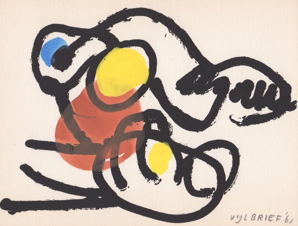 Ernst Vijlbrief, gemengde techniek, 1961, 'Spel en Nederlaag' kopen? Bied vanaf 69!