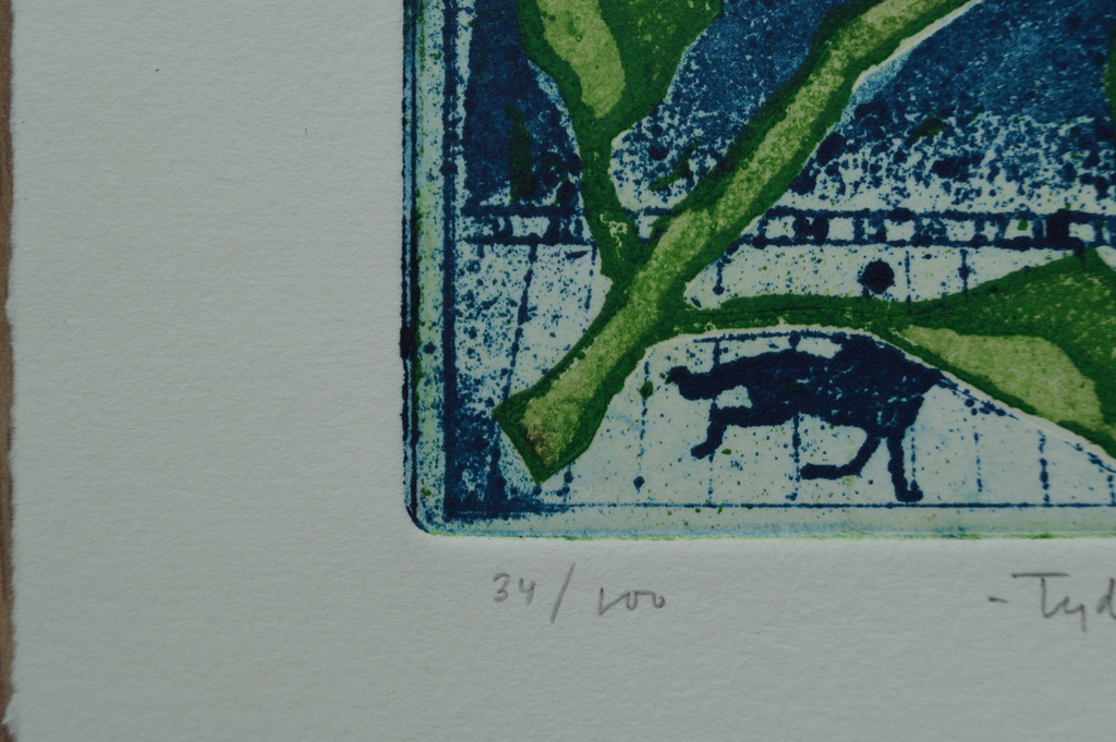 Gerart Kamphuis - gesigneerde ets - Tijding I - 1996 kopen? Bied vanaf 1!