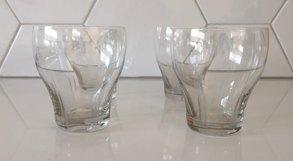 Floris Meydam Leerdam - 4 Limonadeglazen met luciferslijpsel servies  kopen? Bied vanaf 10!