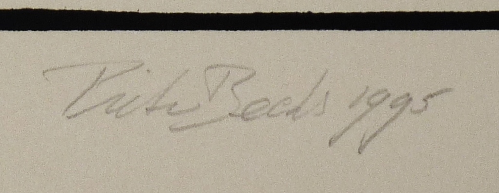 Pieter Becks: Houtsnede, Zonder Titel, Gesigneerd, 1995 kopen? Bied vanaf 39!