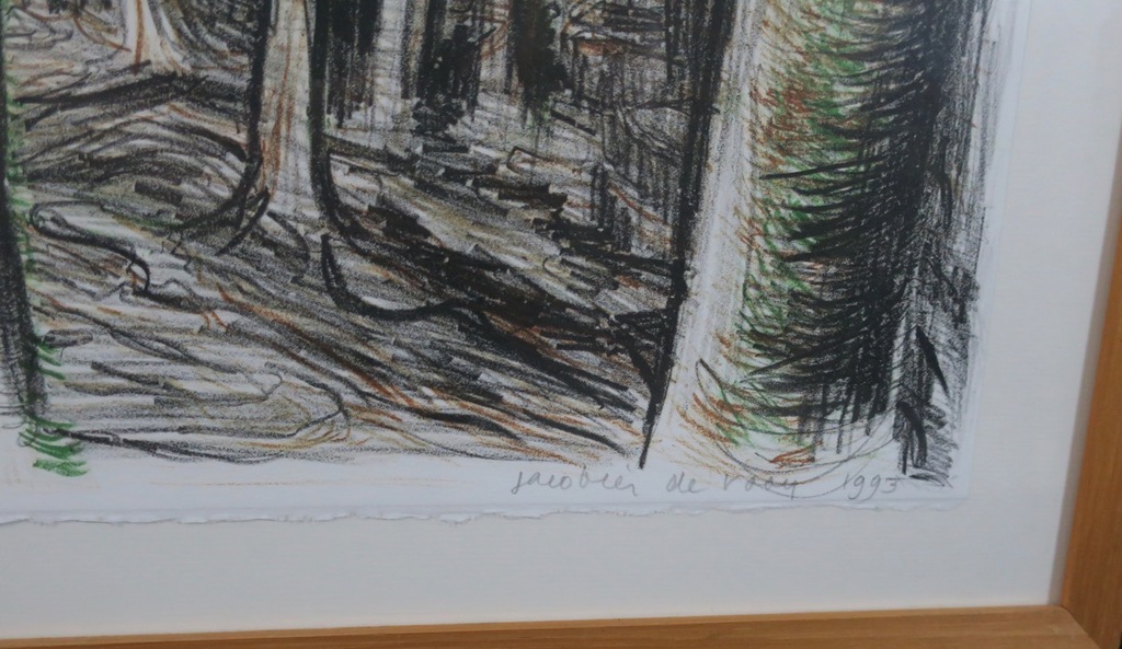 Jacobien de Rooij: Litho, Entre chien et loup - Ingelijst kopen? Bied vanaf 50!