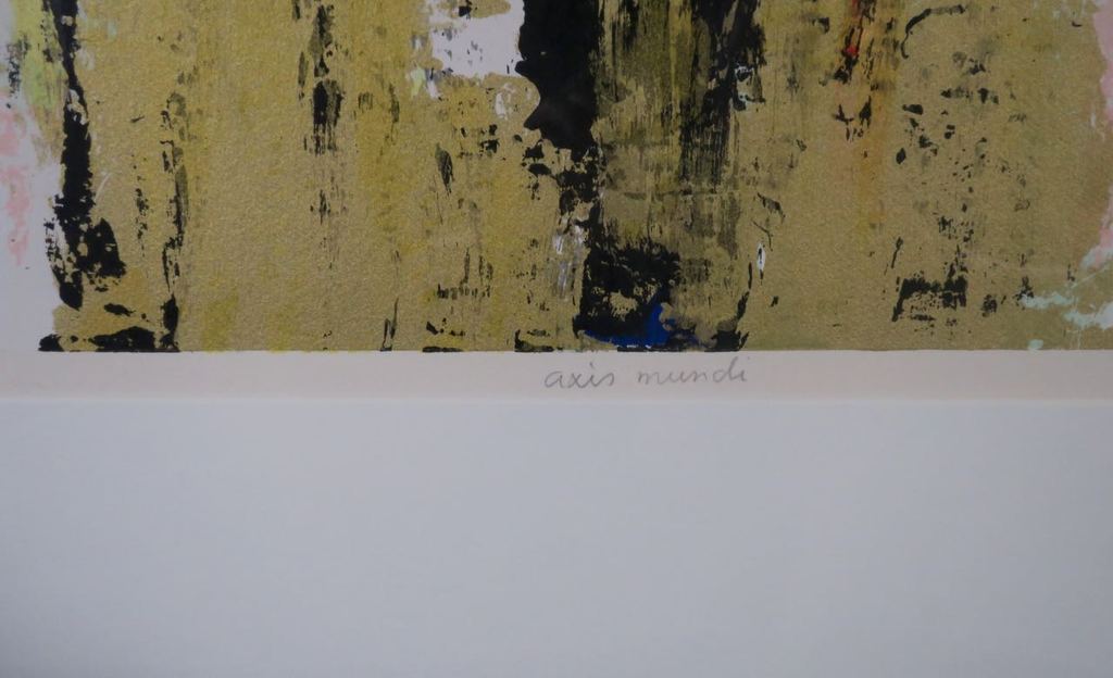 Hans Vanhorck: Zeefdruk, Axis Mundi - Ingelijst (Groot) kopen? Bied vanaf 60!