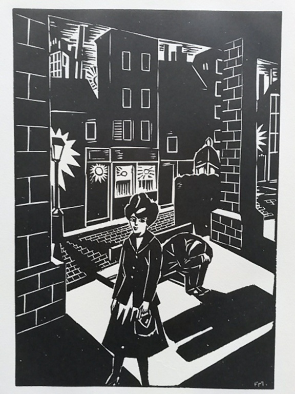 Frans Masereel, houtsnede, uit La Ville 1928 verkocht voor € 45!