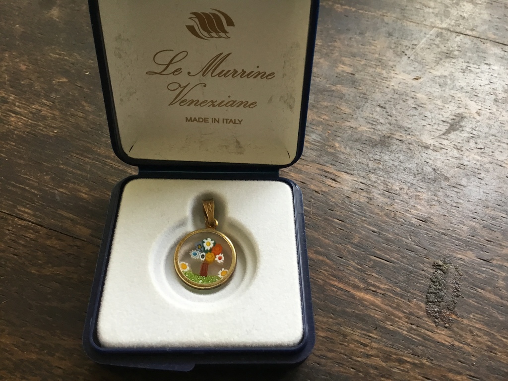 Murrina veneziana,Murano glas,zilver 925 en goud 18 ct kopen? Bied vanaf 5!