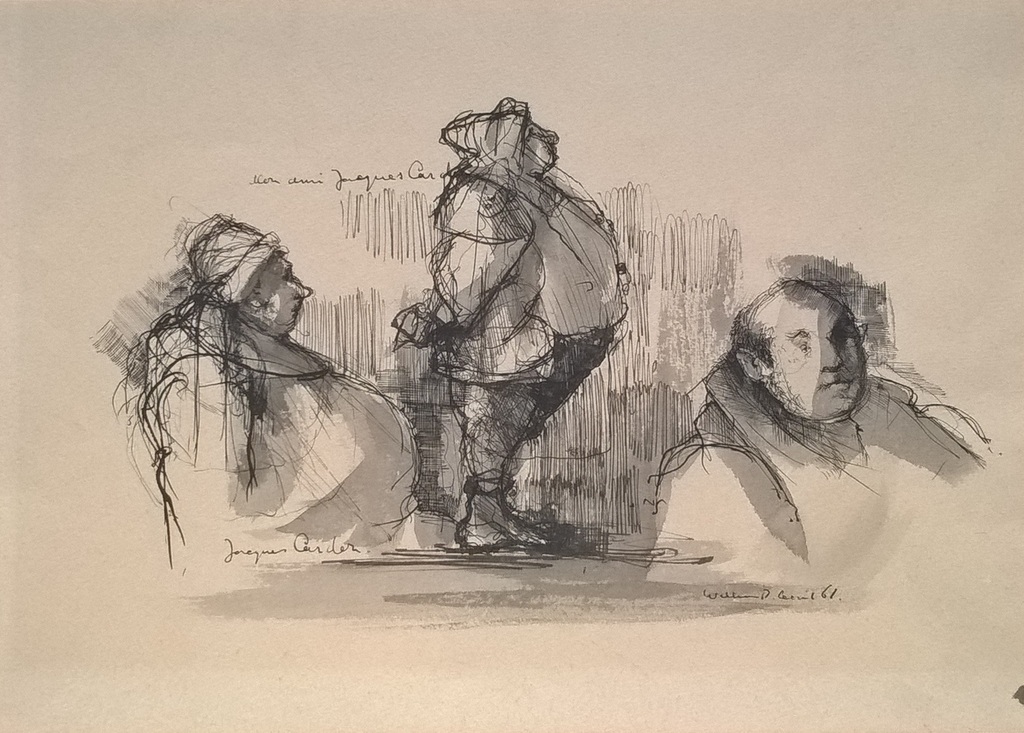 William D. Kuik, (Dirkje) - gemengde techniek verkocht voor € 125!