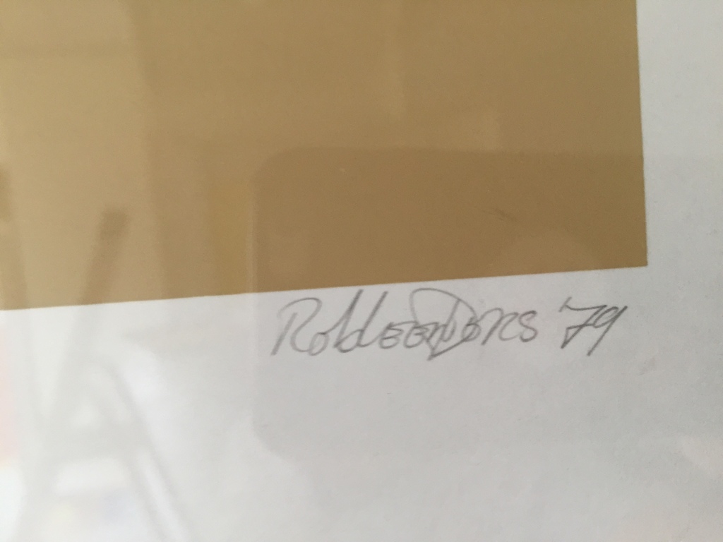 Rob Leenders  zeefdruk E.D.  Windscherm kopen? Bied vanaf 75!