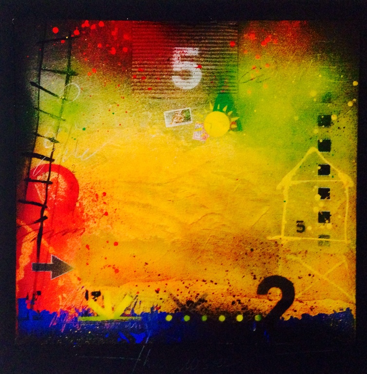 Theo koster, gemengde techniek, new morning verkocht voor € 110!