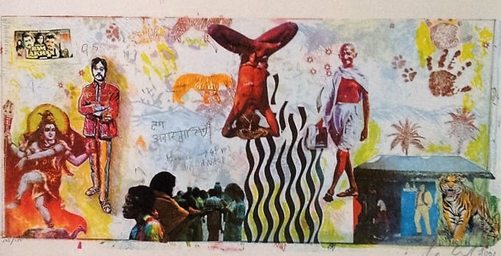 Ton Leenarts: kleurenlitho, zonder titel kopen? Bied vanaf 70!