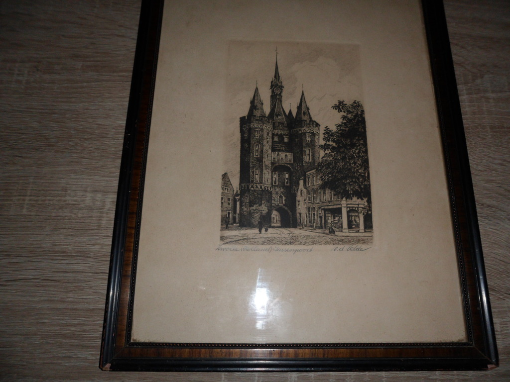 van de Velde vermoedelijke Henri 1896 tot 1969 ets Sassenpoort te Zwolle kopen? Bied vanaf 10!