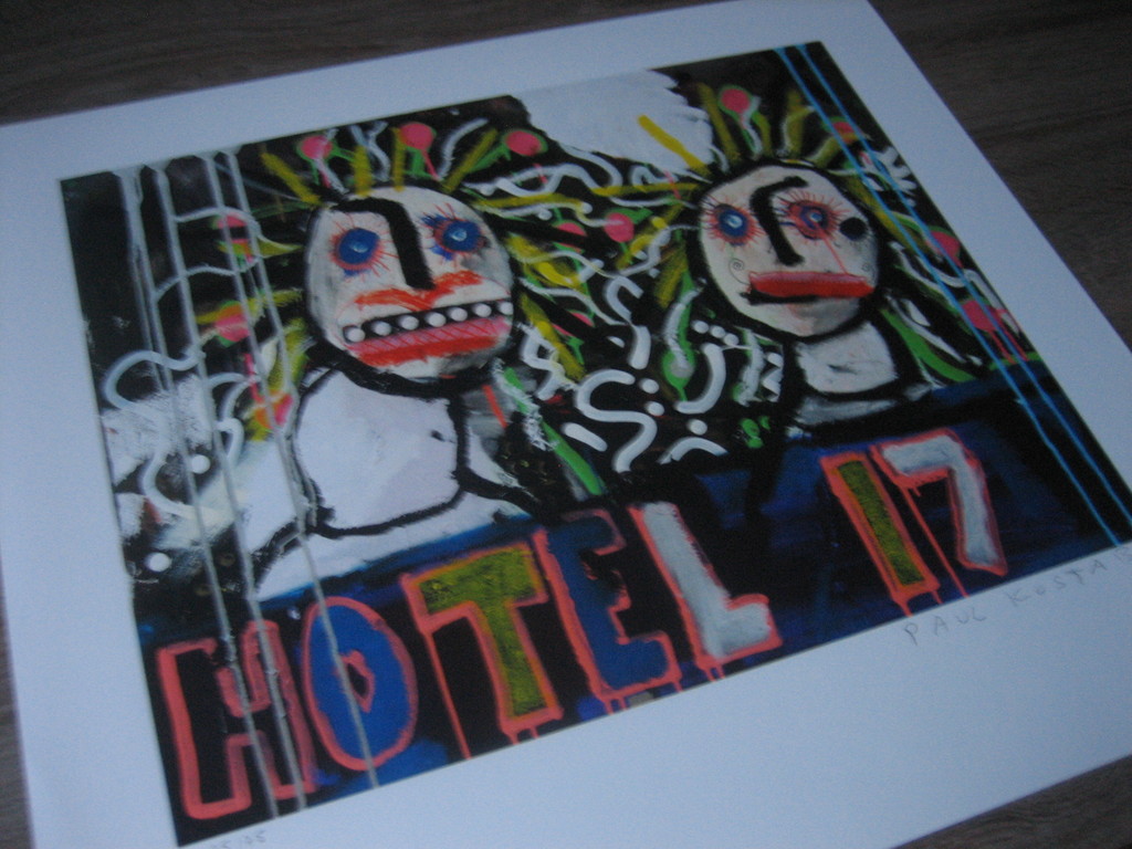 Paul Kostabi - "Hotel 17" - Giclee - Handgesigneerd - Oplage: 75 kopen? Bied vanaf 30!