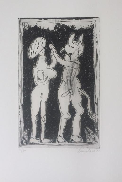 Lucebert, ets (kleine oplage: totaal 40 !) kopen? Bied vanaf 145!