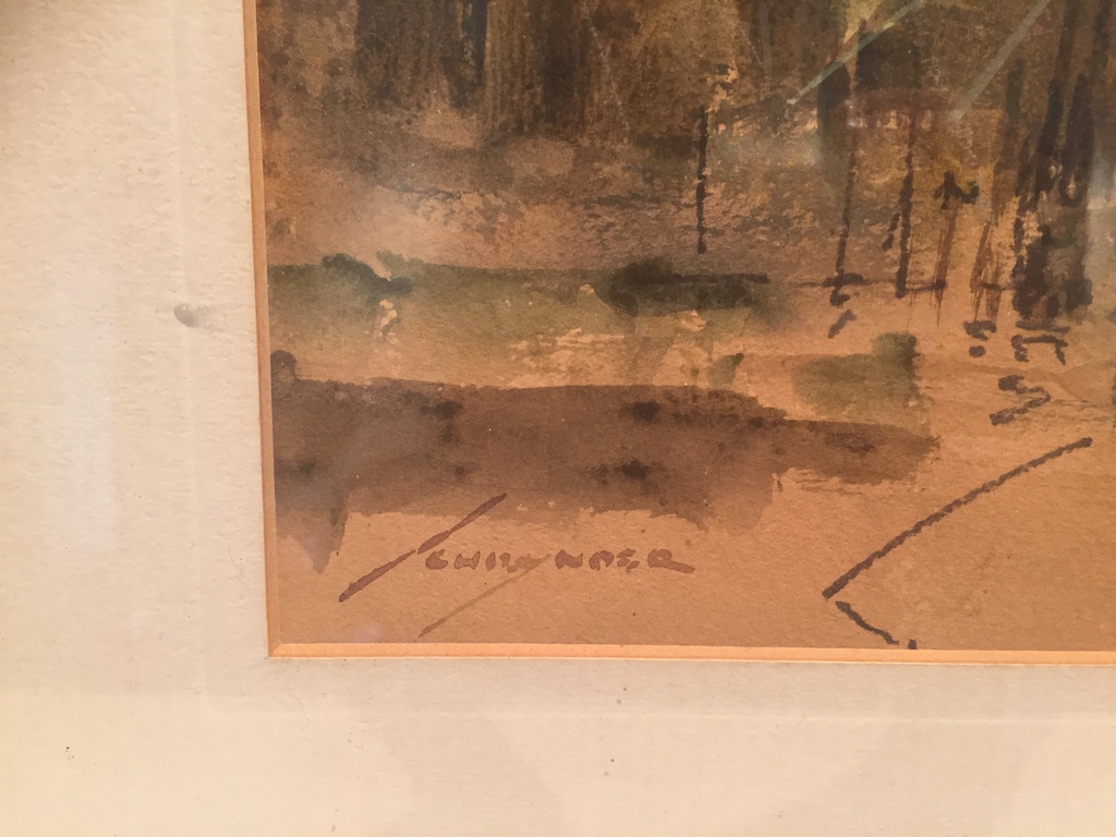 Jo Schrijnder, gemengde techniek, opvliegende eenden uit rietkraag kopen? Bied vanaf 250!