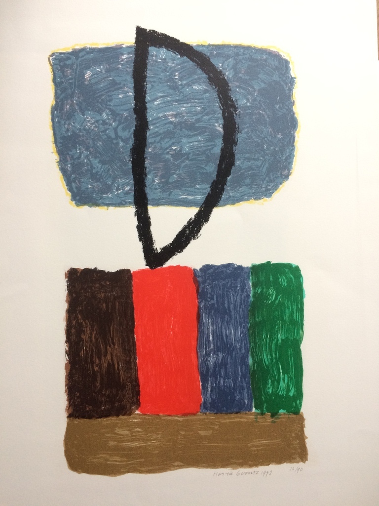 Harry Gerritz, zeefdruk zonder titel, 16/90 kopen? Bied vanaf 40!