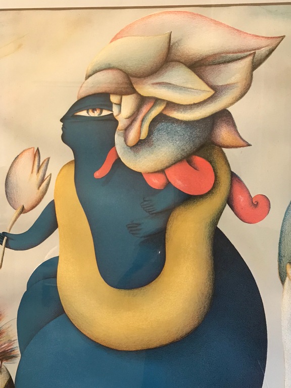 Jörg Reme, lithografie - Man and Nature kopen? Bied vanaf 75!