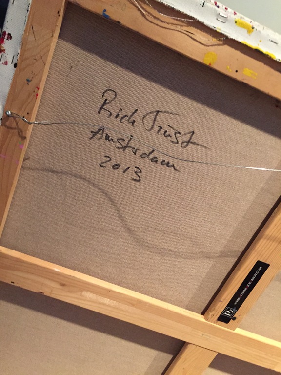 ORIGINEEL - RICK TRIEST -  OLIEVERF - 100X100 CM kopen? Bied vanaf 1!
