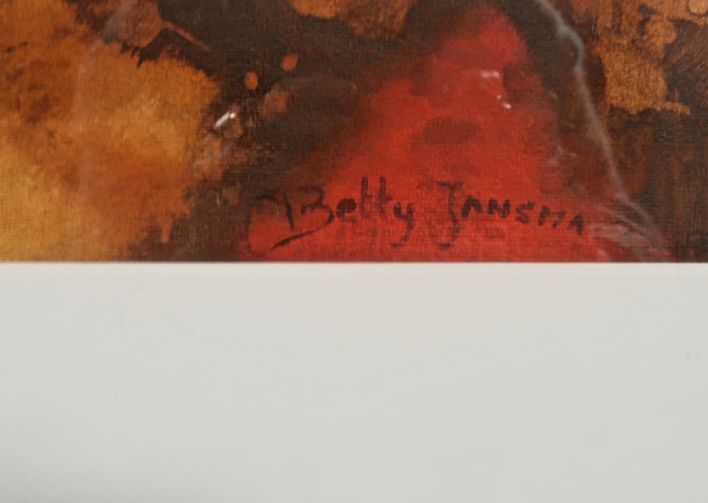 Betty Jansma: Acryl, Zonder titel - Ingelijst kopen? Bied vanaf 1!