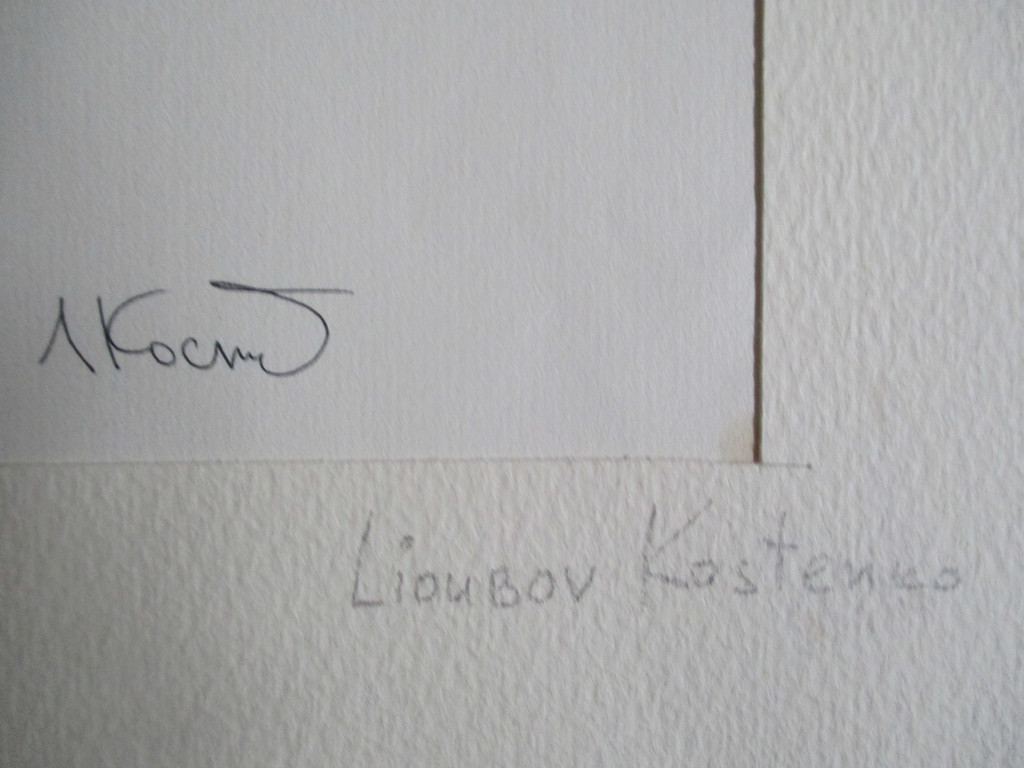 Luba Kostenko, pentekening met pastelkrijt, Parijs kopen? Bied vanaf 15!