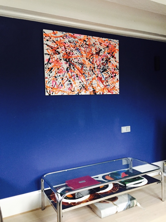 ORIGINEEL - RICK TRIEST -  ORANGE IS WAITING FOR PINK TO HAPPEN kopen? Bied vanaf 75!
