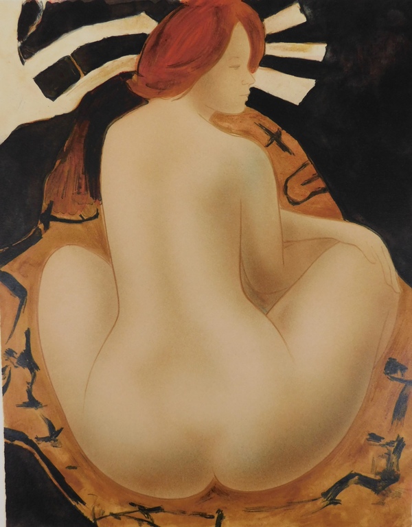 Alain Bonnefoit - Kleurenlitho - Suite Nus: Cheveux Rouge kopen? Bied vanaf 40!