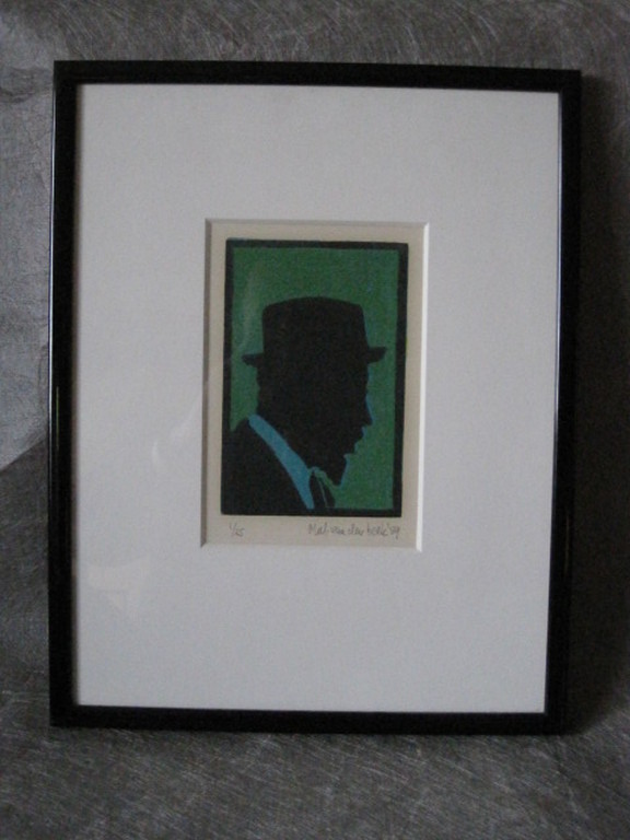 Olaf vd Beek (1941-) gelimit. houtsnede "thelonious monk" handgesigneerd  kopen? Bied vanaf 1!