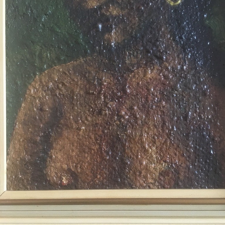 Onbekende Kunstenaar -  portret olieverf op doek (& landschap op paneel) kopen? Bied vanaf 1!