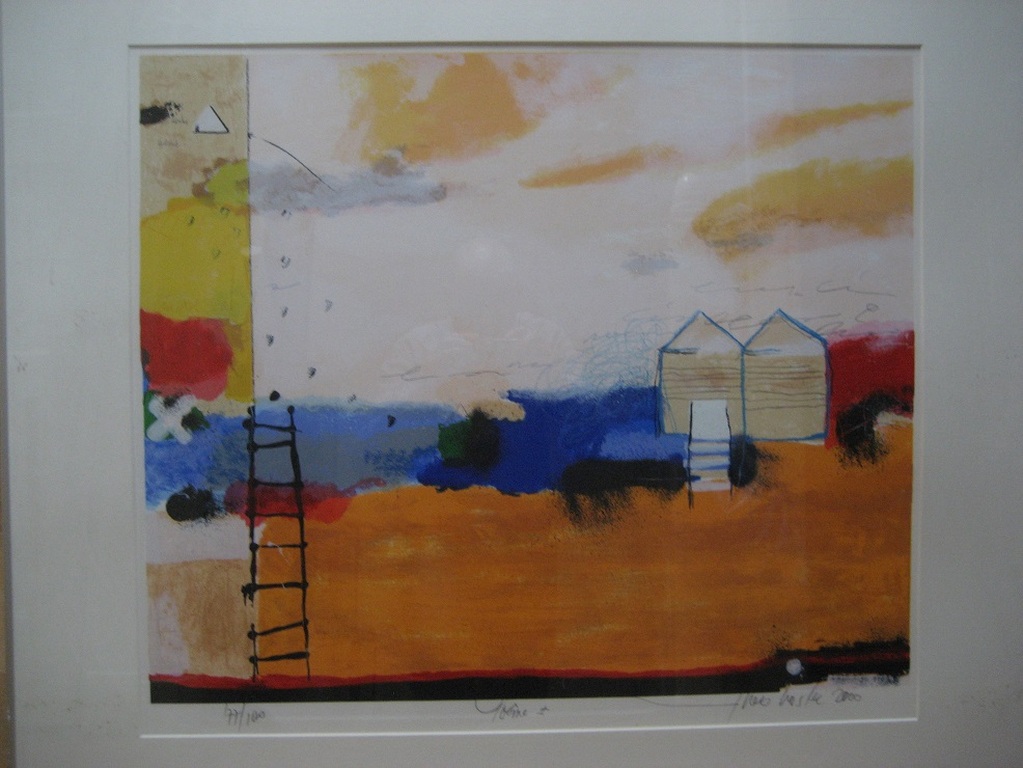 Theo Koster: grote ingelijste zeefdruk 'Poeme 1' kopen? Bied vanaf 295!