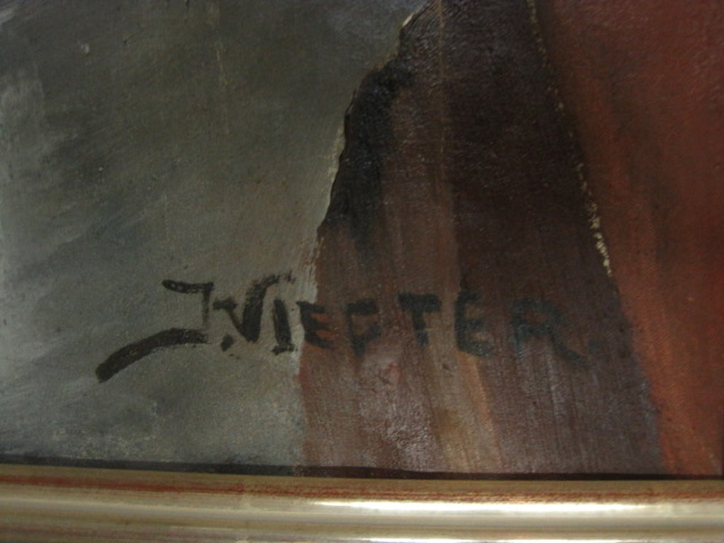 Vroeg ca1940 levensgroot Magisch Realistisch olieverf stilleven van Jos Viester  kopen? Bied vanaf 1!