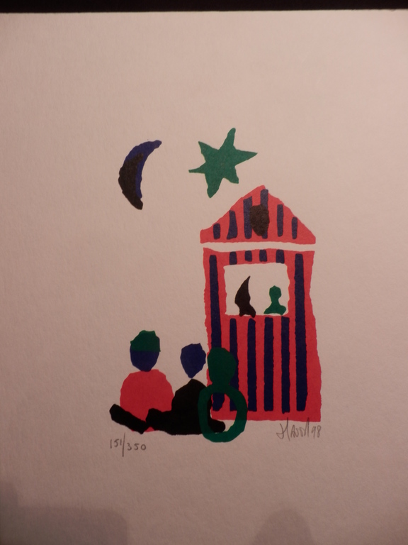 AD van HASSEL  Zeefdruk   POPPENKAST kopen? Bied vanaf 1!