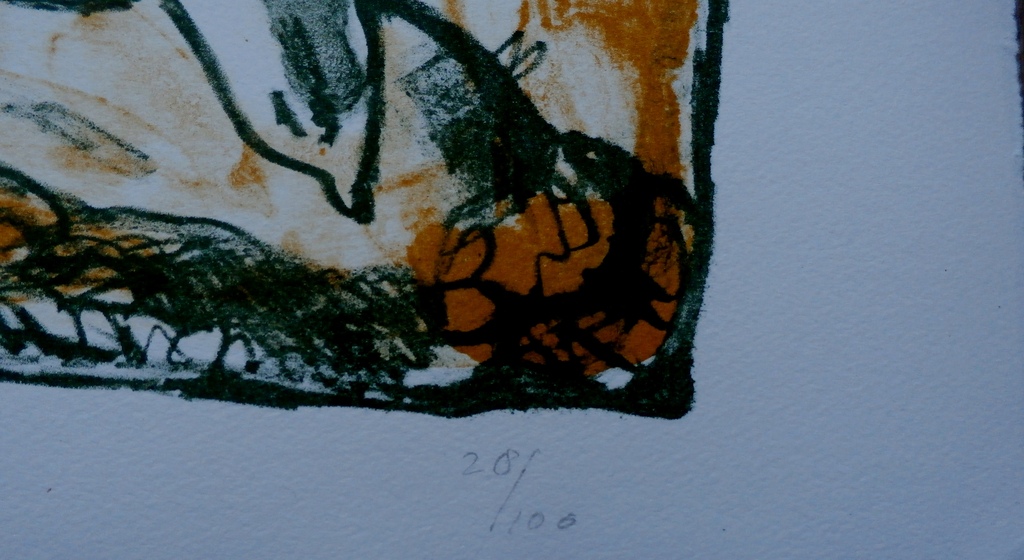 Lucebert - litho: Don Quixote en Sancho Panza - 1973 kopen? Bied vanaf 195!