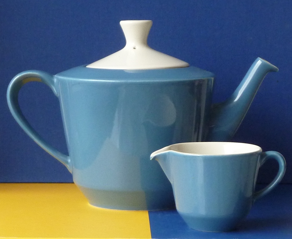 Fris Edam theepot en roomkan Jubilant  Willem de Vries 1958 kopen? Bied vanaf 25!