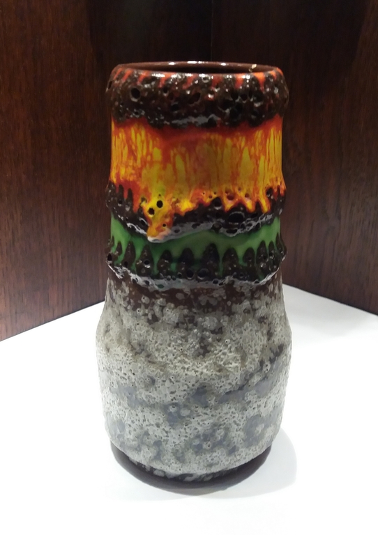 FAT LAVA Vase Scheurich 529-18 W Germany Miden 20ste eeuw  1960s 1970  Keramik P kopen? Bied vanaf 1!