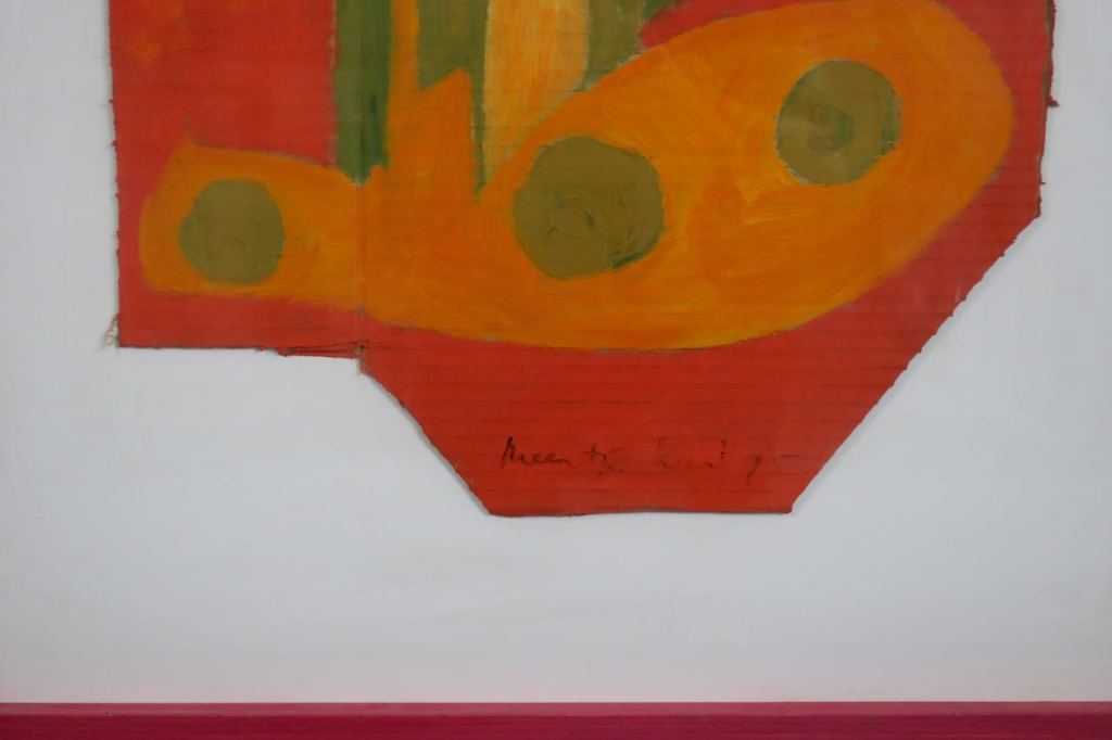 Meertje Kaal: Olieverf op karton, Zonder titel - Ingelijst kopen? Bied vanaf 20!